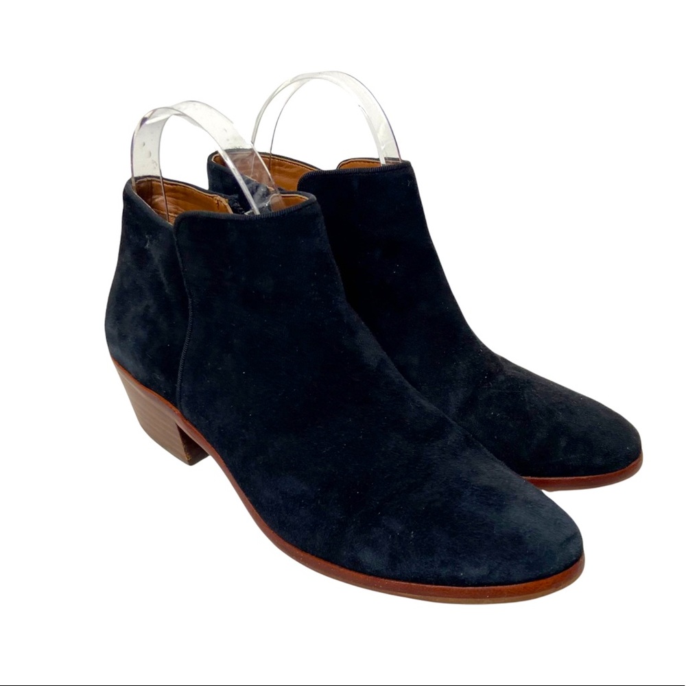 Sam Edelman Ankle Booties PETTY Suede Round Toe Block Heel